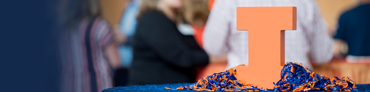 Block I sitting on table with decorative pom poms
